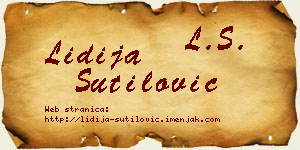 Lidija Šutilović vizit kartica